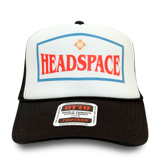 Black/White Gas Trucker Hat