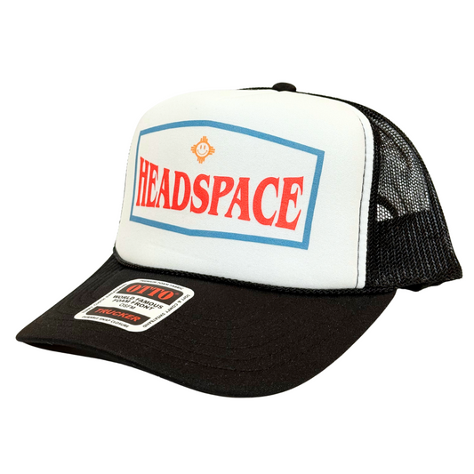 Black/White Gas Trucker Hat
