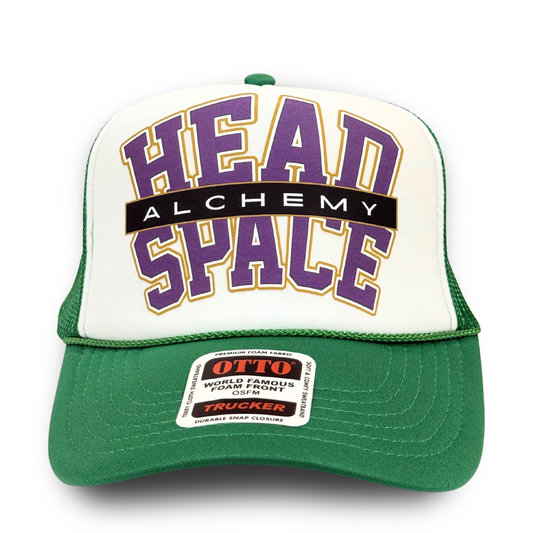 Green/White Varsity Trucker Hat
