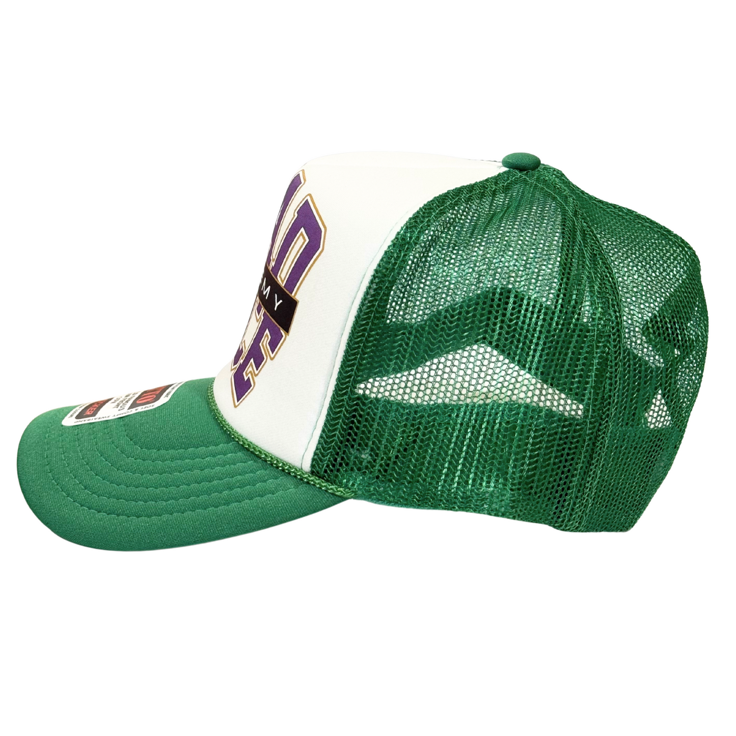 Green/White Varsity Trucker Hat
