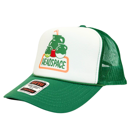Green/White Soda Trucker Hat
