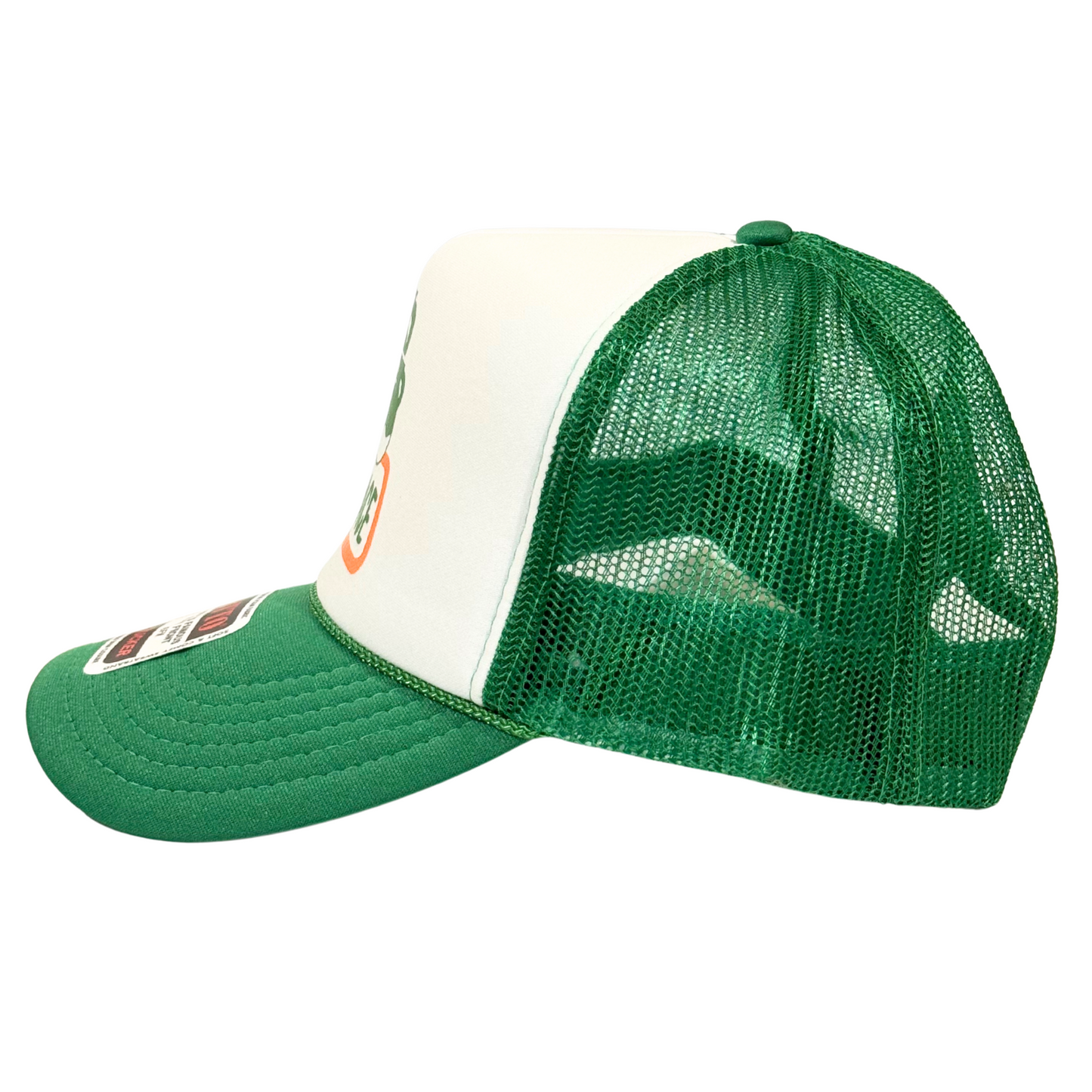 Green/White Soda Trucker Hat